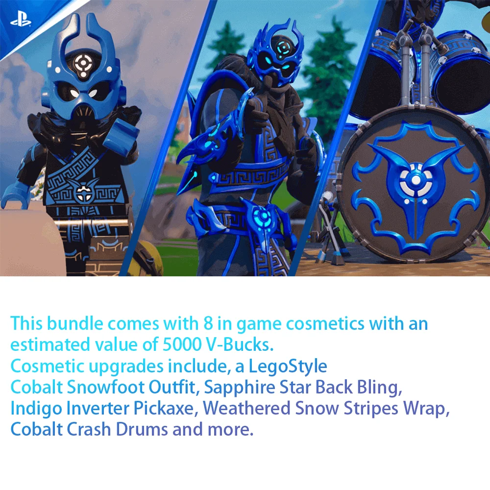 PS5 Disc Edition Fortnite Cobalt Star Bundle Console - Image 3