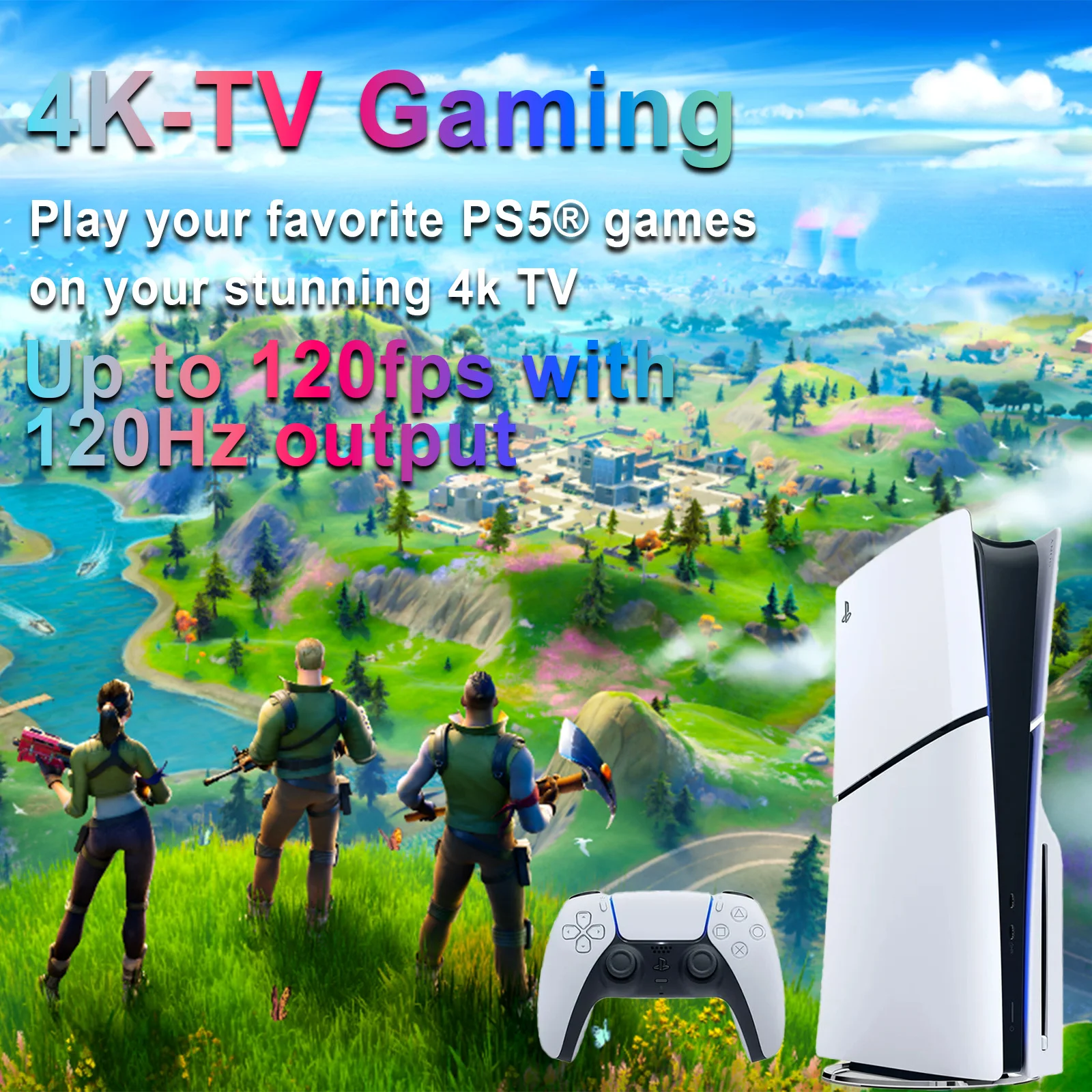 PS5 Disc Edition Fortnite Cobalt Star Bundle Console - Image 4