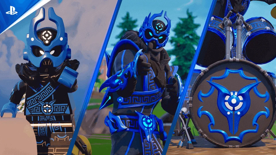 PlayStation 5 Disc Edition – Fortnite Cobalt Star Bundle,PS5