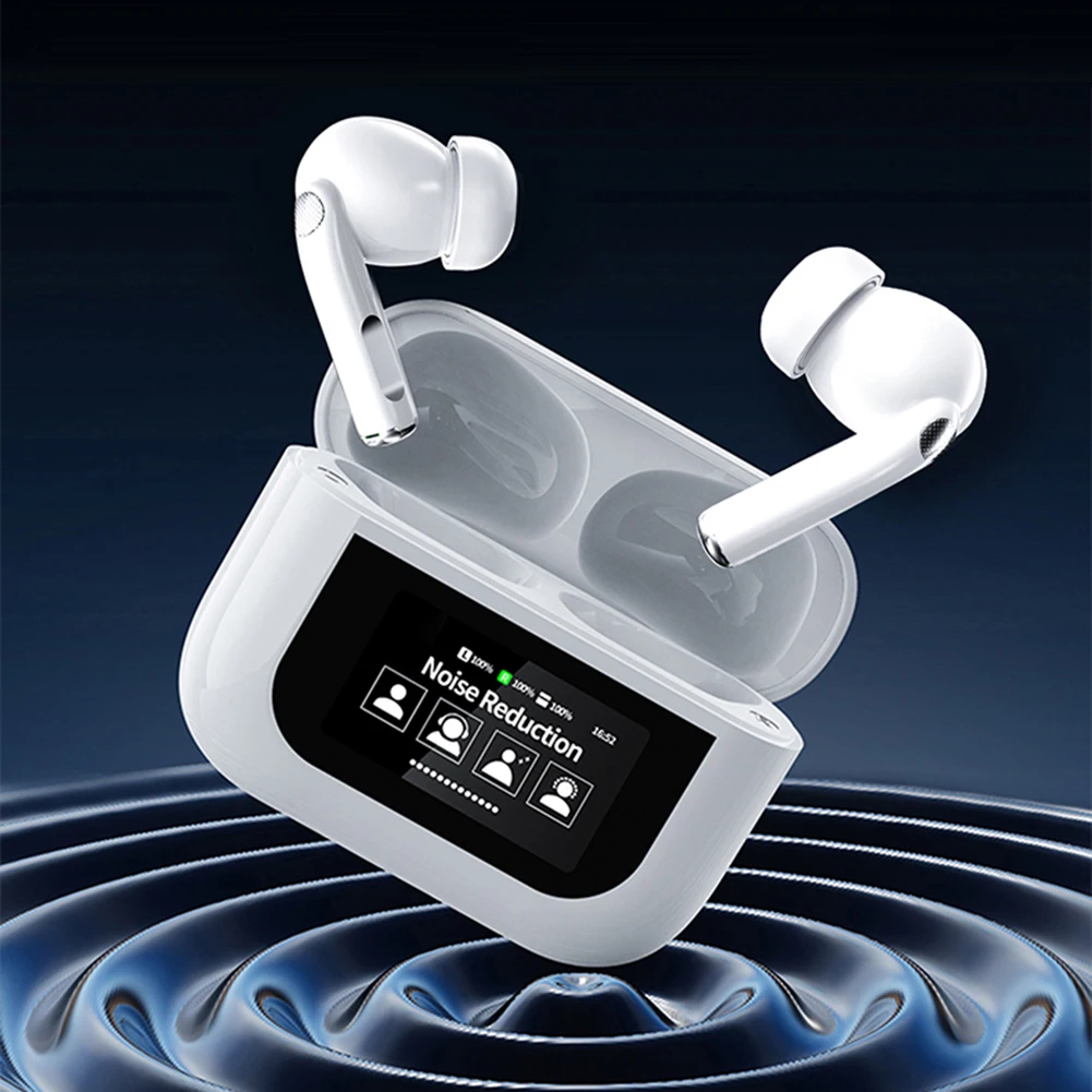 Wireless BT 5.4 Real Time Translator Earbuds ANC Noise Cancelling 144 Languages Translation Earphones Smart Touch Screen Housing