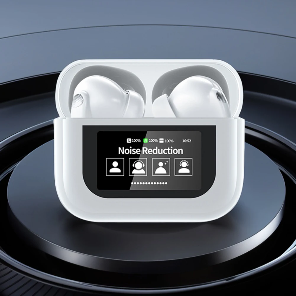 Wireless BT 5.4 Real Time Translator Earbuds ANC Noise Cancelling 144 Languages Translation Earphones Smart Touch Screen Housing