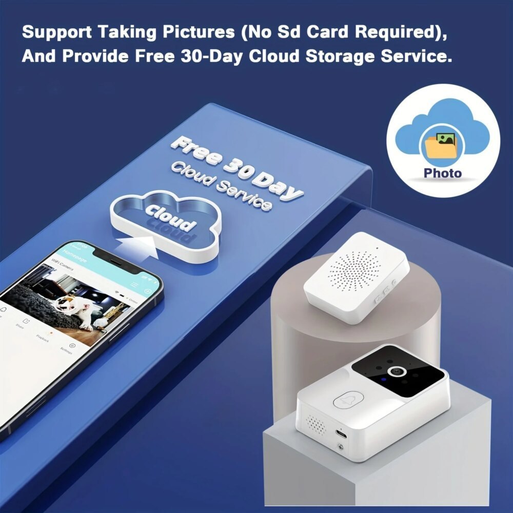 Tuya HD Wireless Video Doorbell with Night Vision & 2-Way Audio - Image 4