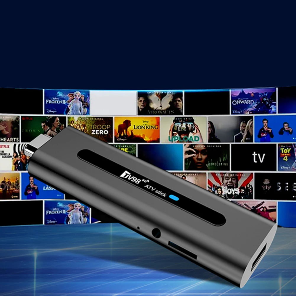 Android 14.0 TV Stick TV98 ATV Smart TV Box 8K Video BT5.0 2.4G 5G WiFi Media Player Allwinner H313 2GB 16GB Voice Remote TV Box