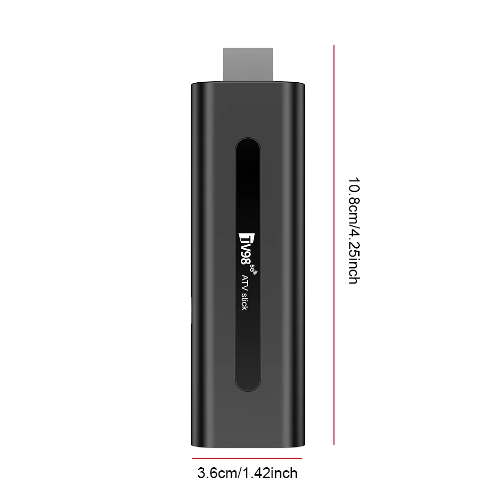 Android 14.0 TV Stick TV98 ATV Smart TV Box 8K Video BT5.0 2.4G 5G WiFi Media Player Allwinner H313 2GB 16GB Voice Remote TV Box