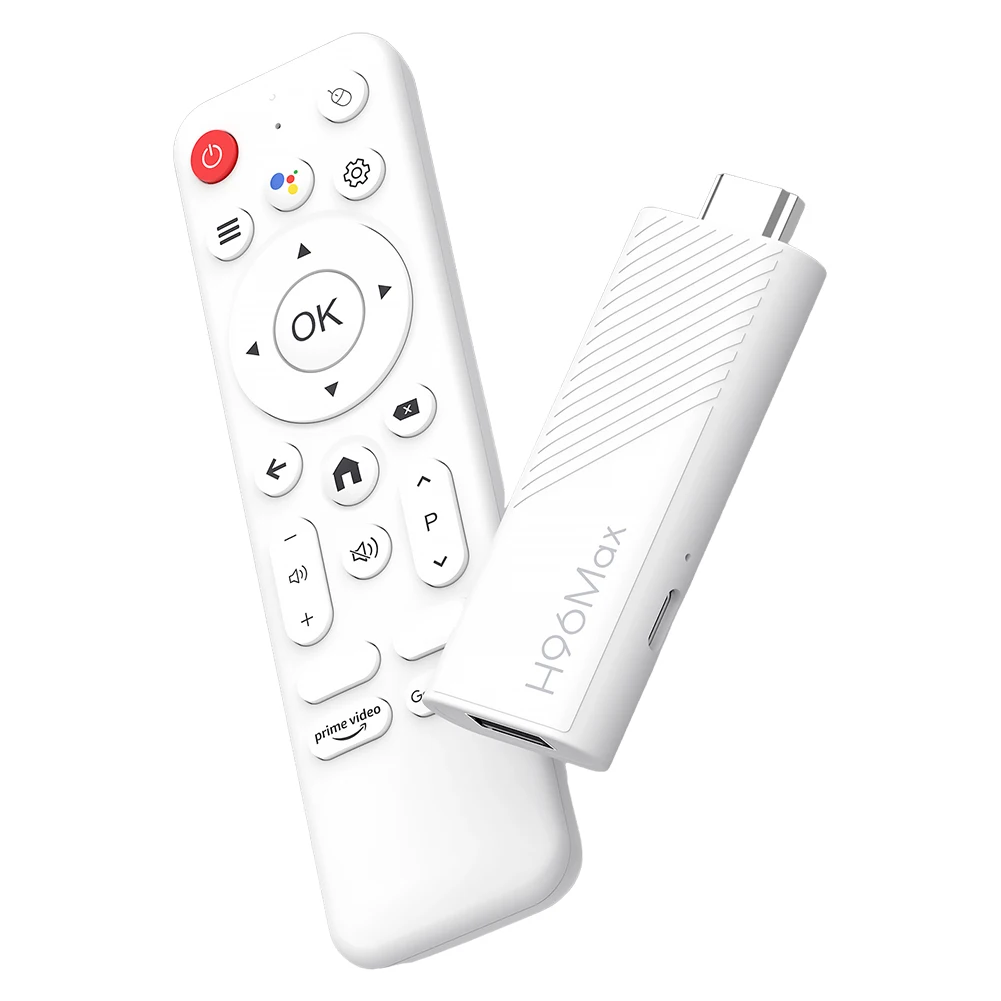 2025 New H96 MAX H313 Mini TV Stick Android 14 Smart TV Box 2.4G 5G Wifi6 BT 4K Media Player 2GB 16GB Google Voice Remote TV Box