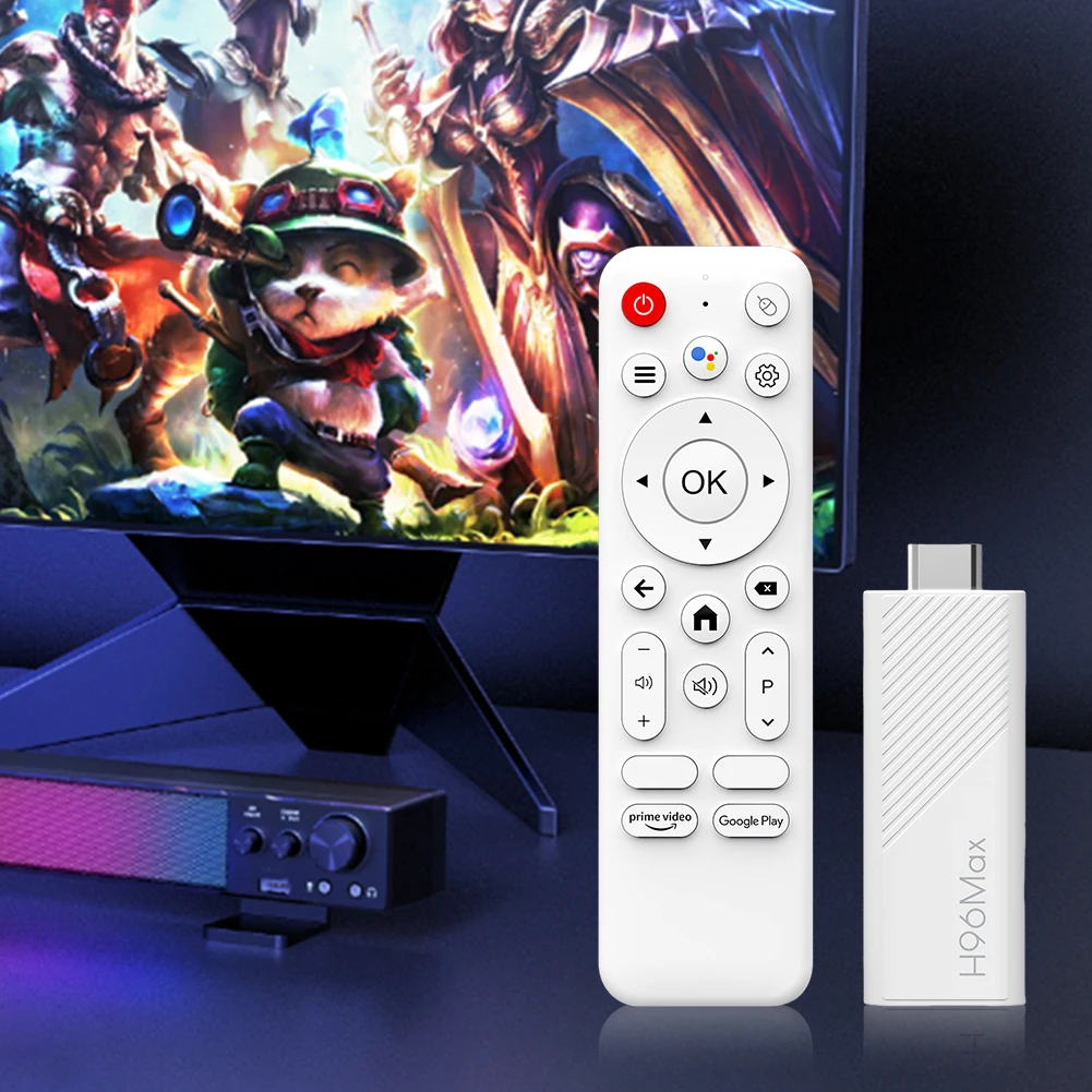 2025 New H96 MAX H313 Mini TV Stick Android 14 Smart TV Box 2.4G 5G Wifi6 BT 4K Media Player 2GB 16GB Google Voice Remote TV Box