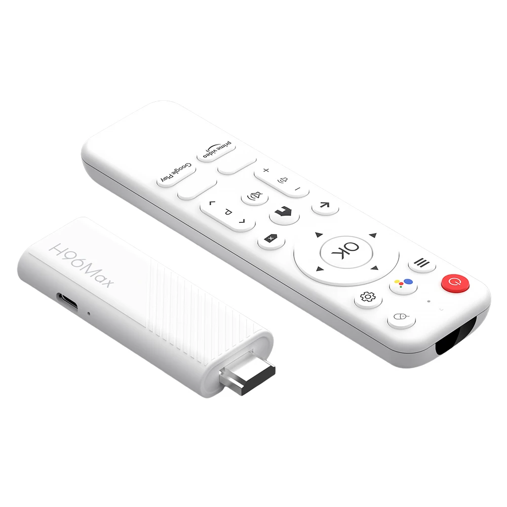 2025 New H96 MAX H313 Mini TV Stick Android 14 Smart TV Box 2.4G 5G Wifi6 BT 4K Media Player 2GB 16GB Google Voice Remote TV Box