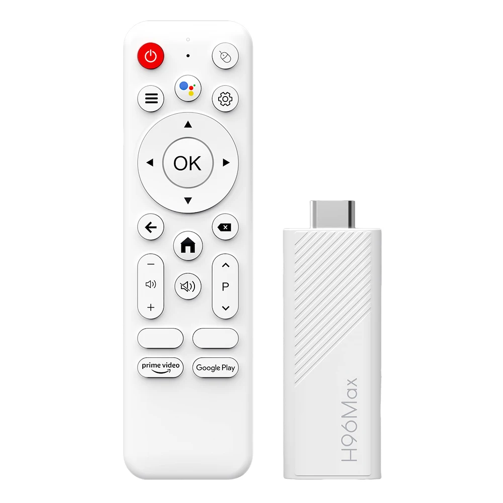 2025 New H96 MAX H313 Mini TV Stick Android 14 Smart TV Box 2.4G 5G Wifi6 BT 4K Media Player 2GB 16GB Google Voice Remote TV Box