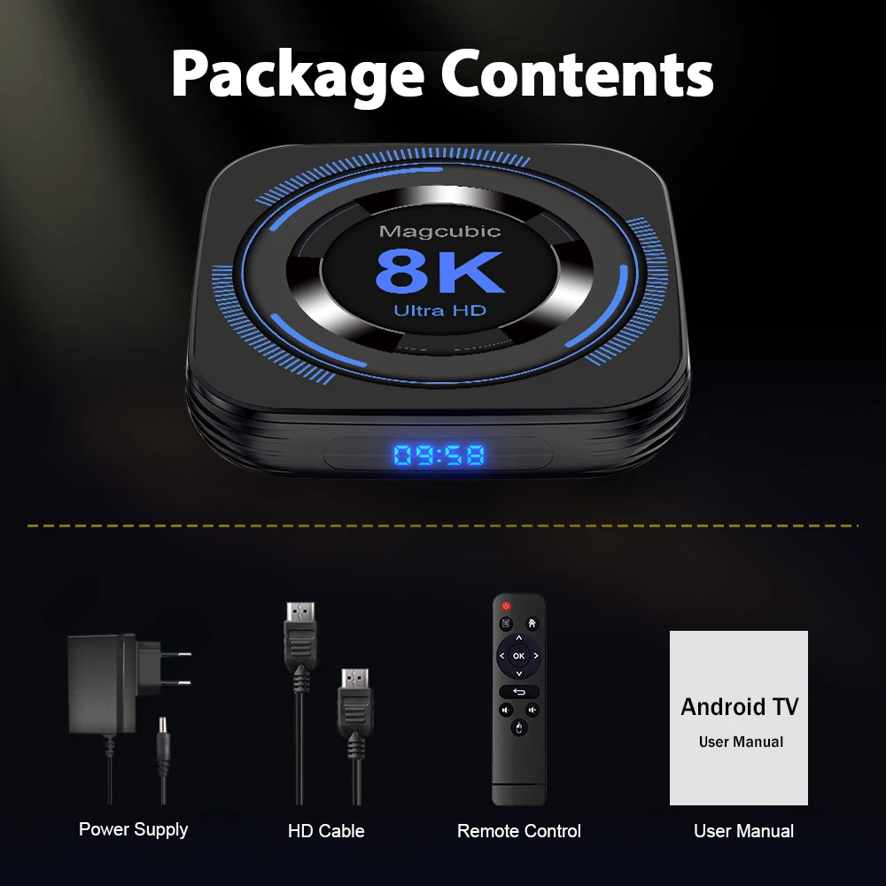 Magcubic Allwinner H618 Android 12 TV BOX Dual Wifi 32G64G Quad Core Cortex A53 Support 8K Video 4K BT4.0 Set top box