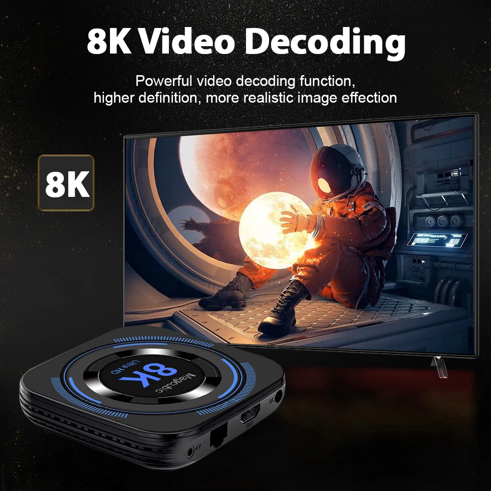 Magcubic Allwinner H618 Android 12 TV BOX Dual Wifi 32G64G Quad Core Cortex A53 Support 8K Video 4K BT4.0 Set top box