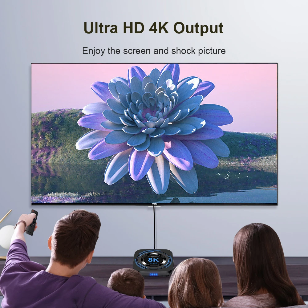 Magcubic Allwinner H618 Android 12 TV BOX Dual Wifi 32G64G Quad Core Cortex A53 Support 8K Video 4K BT4.0 Set top box