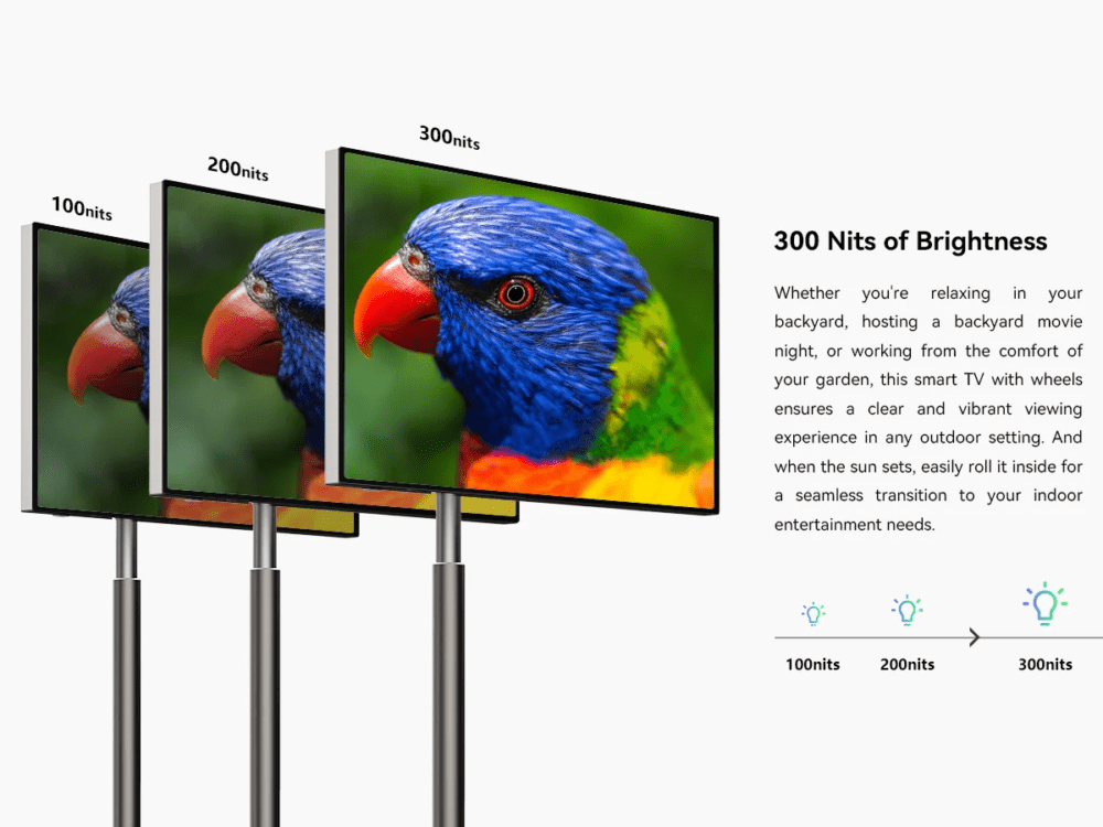 WUAWE 27" 4K Smart Wireless Touchscreen Portable TV - Image 3