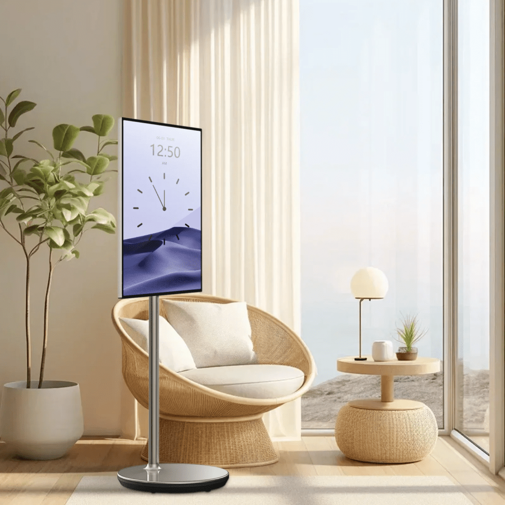 WUAWE 27" 4K Smart Wireless Touchscreen Portable TV