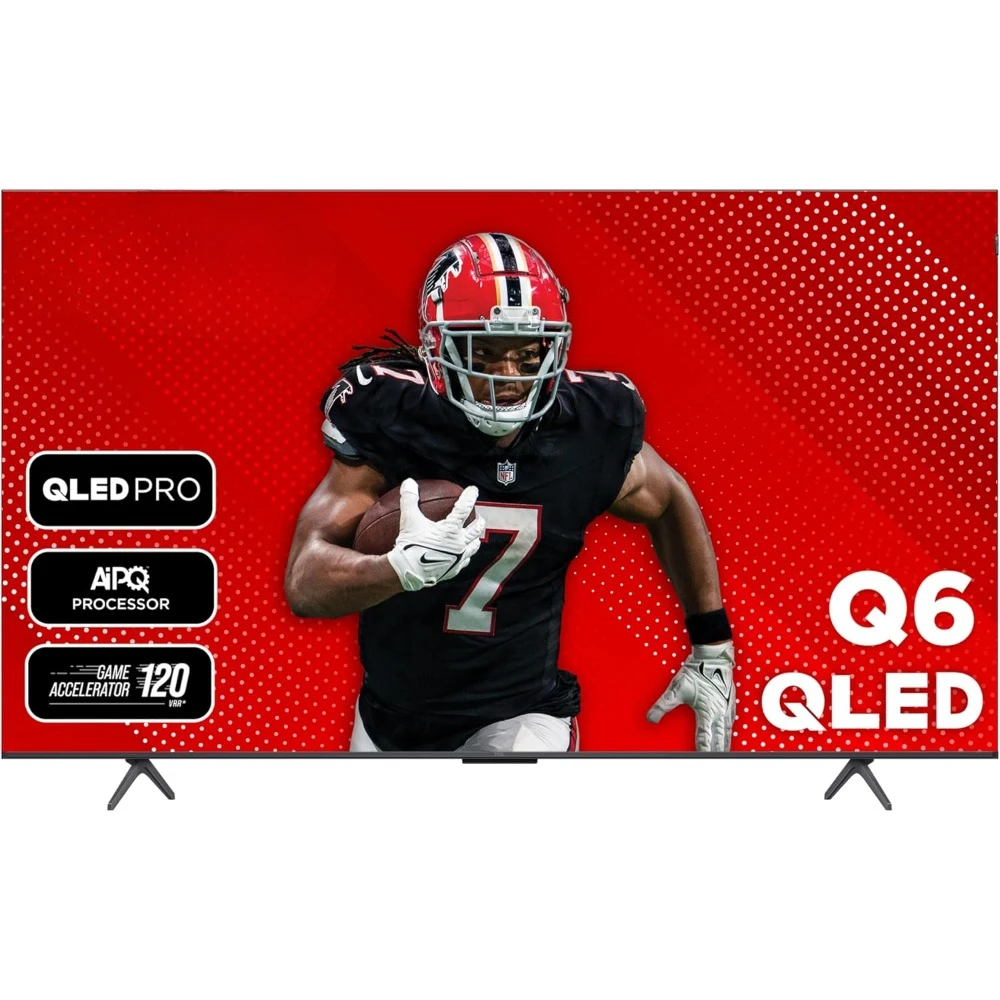 55-Inch QLED 4K UHD Smart TV with Google TV Dolby Vision, Dolby Atmos, HDR Pro+, Game Accelerator Enhanced Gaming, Voice Remote