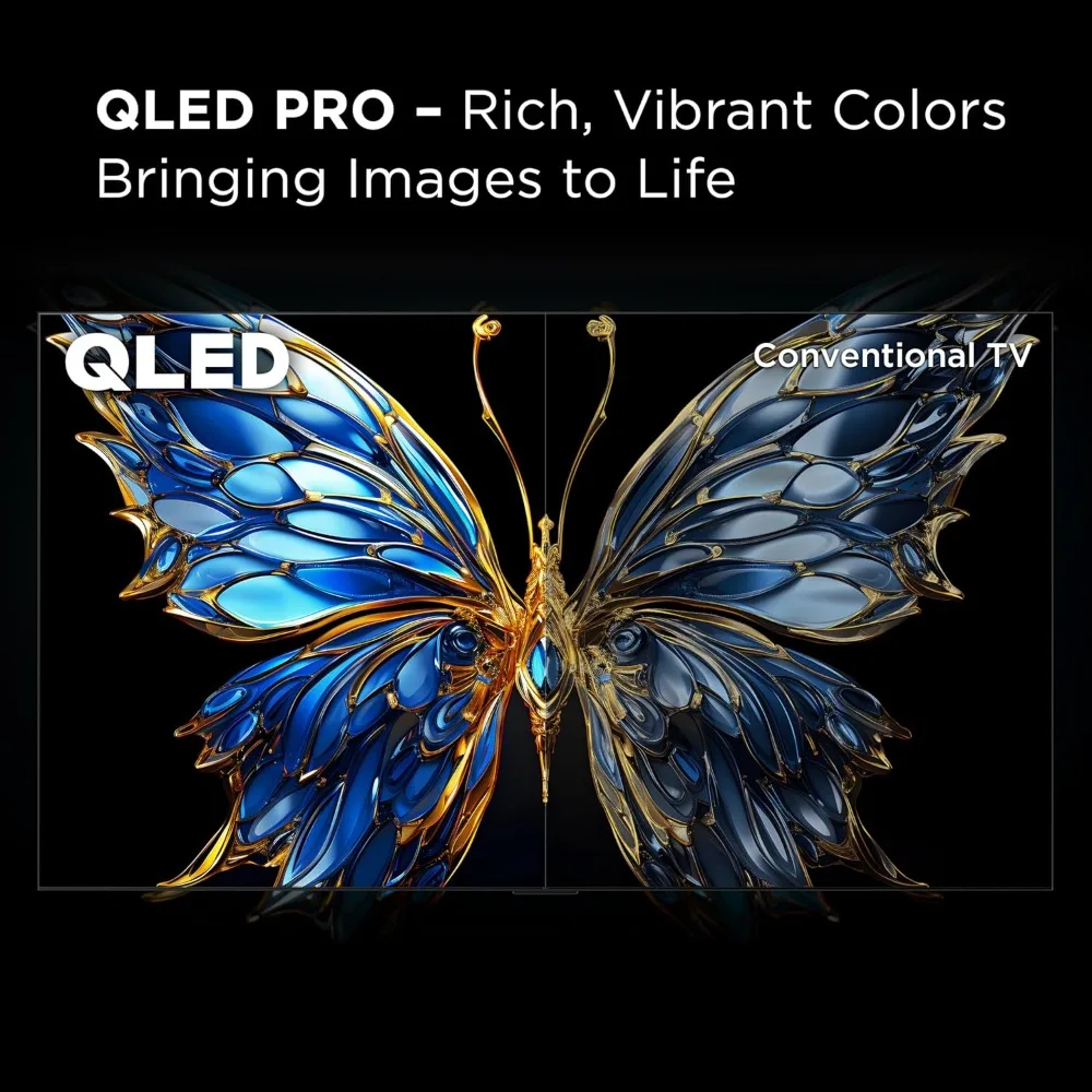 55-Inch QLED 4K UHD Smart TV with Google TV Dolby Vision, Dolby Atmos, HDR Pro+, Game Accelerator Enhanced Gaming, Voice Remote