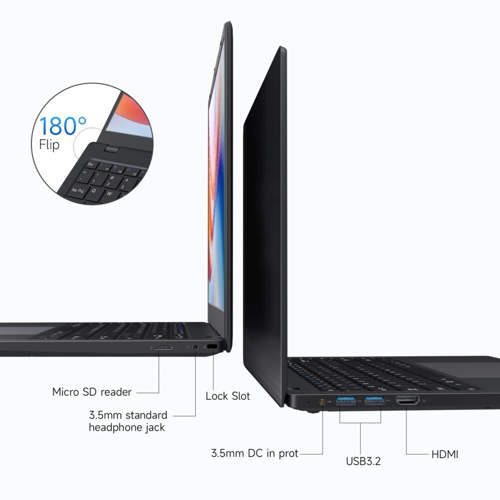 14" Windows 11 Laptop N4000 8GB RAM 256GB SSD Notebook - Image 4