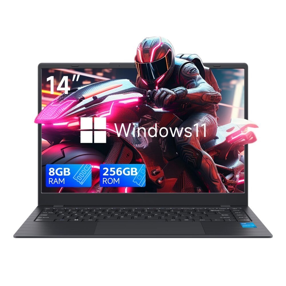 14" Windows 11 Laptop N4000 8GB RAM 256GB SSD Notebook