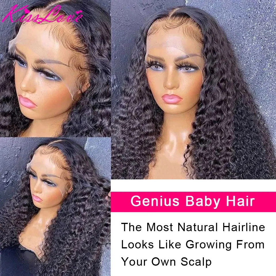 Deep Wave Wigs 13x6/13x4 HD Transparent Lace Front Human Hair Wigs 360 Lace Frontal Wig Human Hair Cury 5x5 HD Lace Closure Wigs