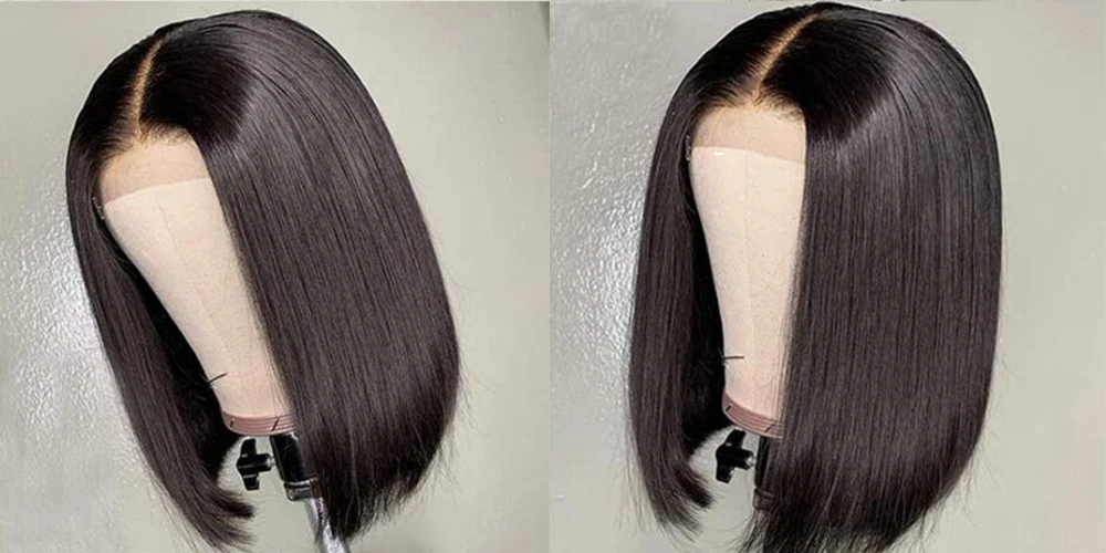 250% Density Lace Front Straight Bob Wig 13X4 Full Lace Wig Glueless Bob Wig Human Hair Wigs For Women 4X4 Lace Closure Bob Wig
