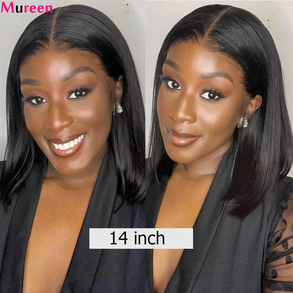 250% Density Lace Front Straight Bob Wig 13X4 Full Lace Wig Glueless Bob Wig Human Hair Wigs For Women 4X4 Lace Closure Bob Wig