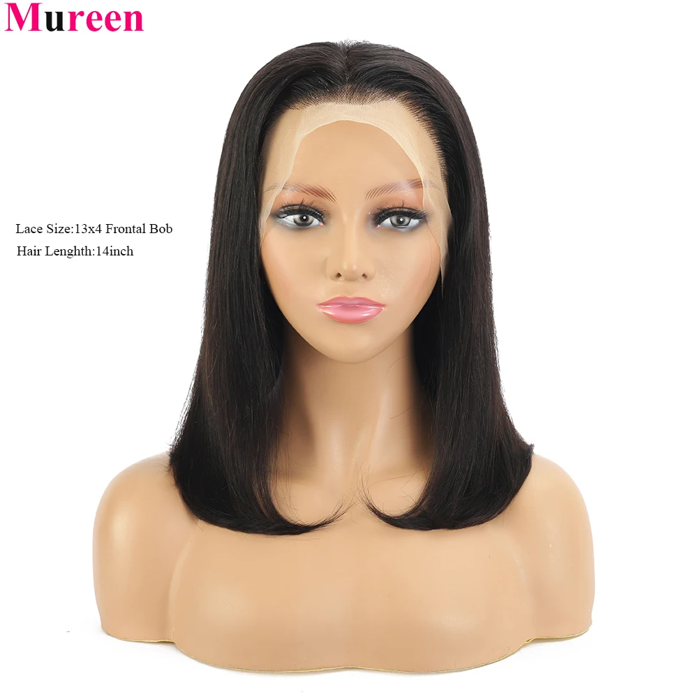 250% Density Lace Front Straight Bob Wig 13X4 Full Lace Wig Glueless Bob Wig Human Hair Wigs For Women 4X4 Lace Closure Bob Wig