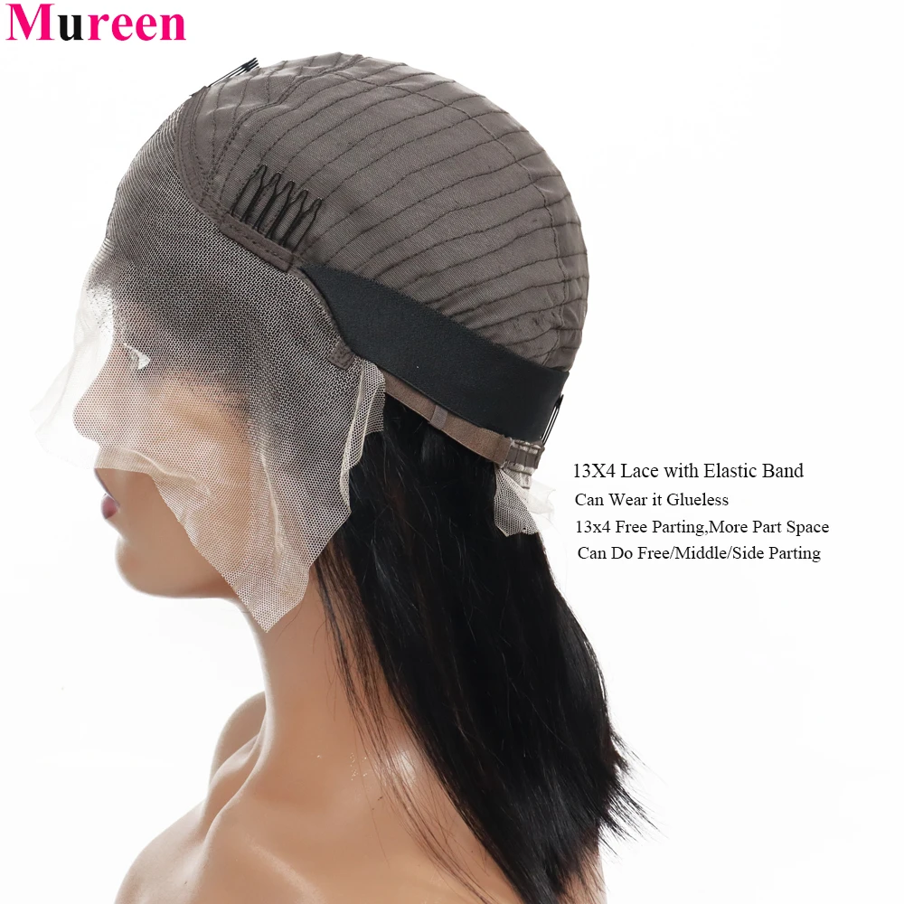250% Density Lace Front Straight Bob Wig 13X4 Full Lace Wig Glueless Bob Wig Human Hair Wigs For Women 4X4 Lace Closure Bob Wig