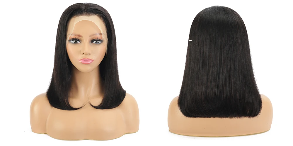 250% Density Lace Front Straight Bob Wig 13X4 Full Lace Wig Glueless Bob Wig Human Hair Wigs For Women 4X4 Lace Closure Bob Wig