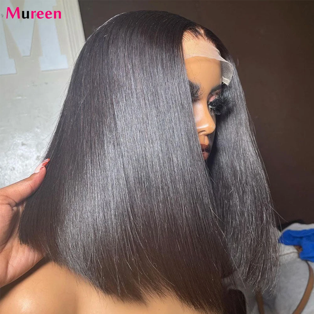 250% Density Lace Front Straight Bob Wig 13X4 Full Lace Wig Glueless Bob Wig Human Hair Wigs For Women 4X4 Lace Closure Bob Wig