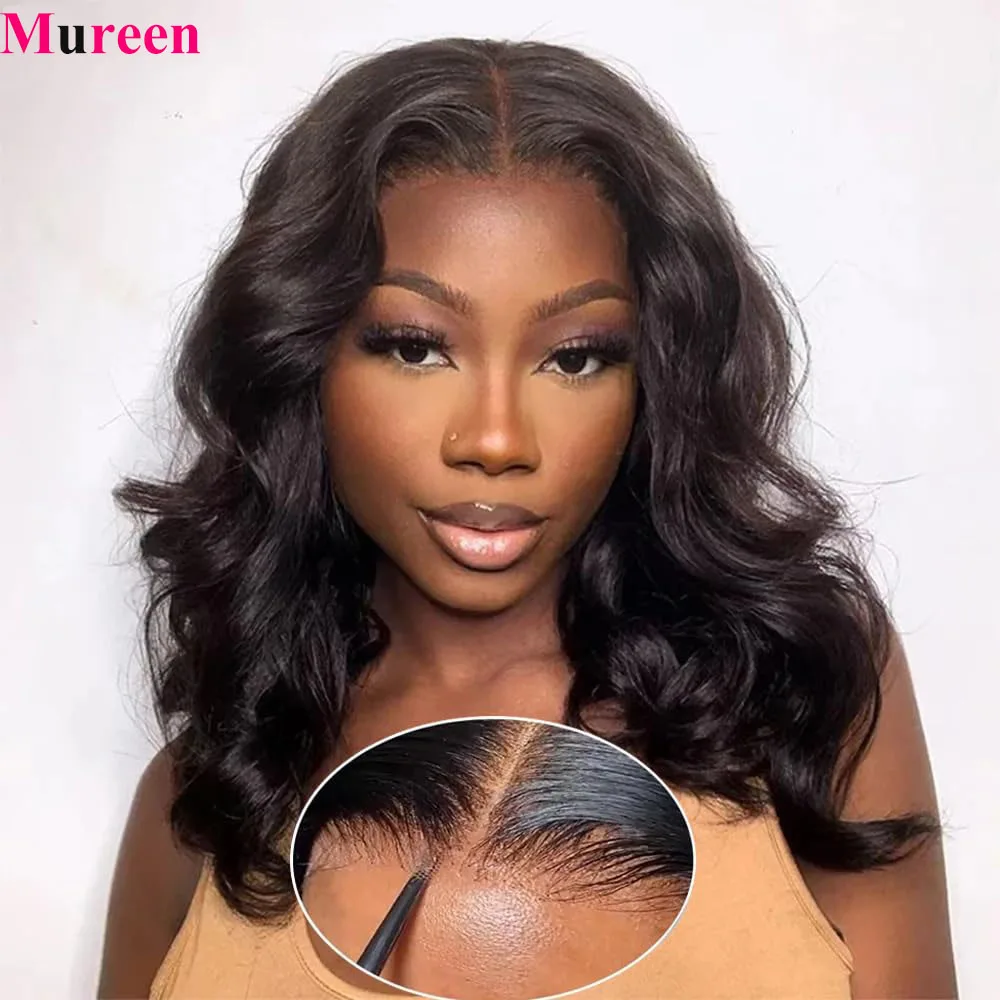 250 Density Bob Glueless Human Hair 4X4 & 13x4 Lace Wig