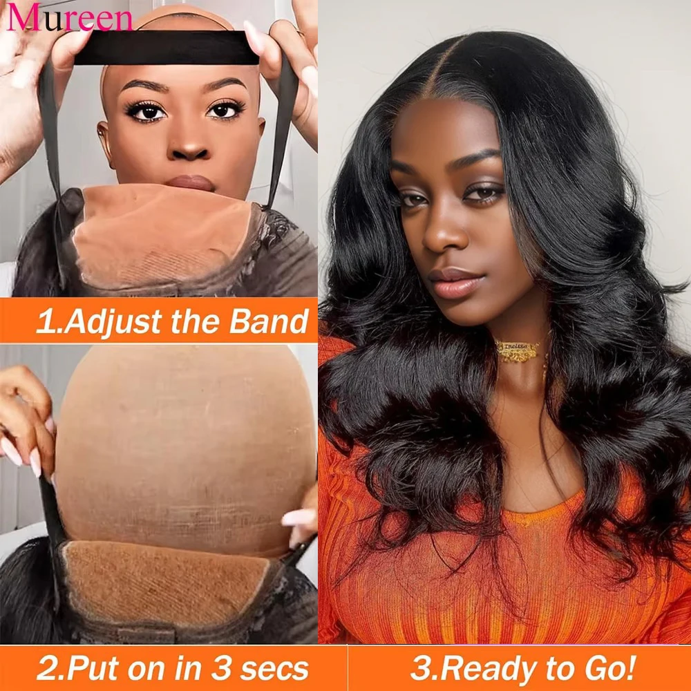 250 Density Bob Glueless Wigs Human Hair Body Wave 4X4 Pre-Cut Lace Closure Wear Go Bob Wig Human Hair 13x4 13x6 Lace Front Wig