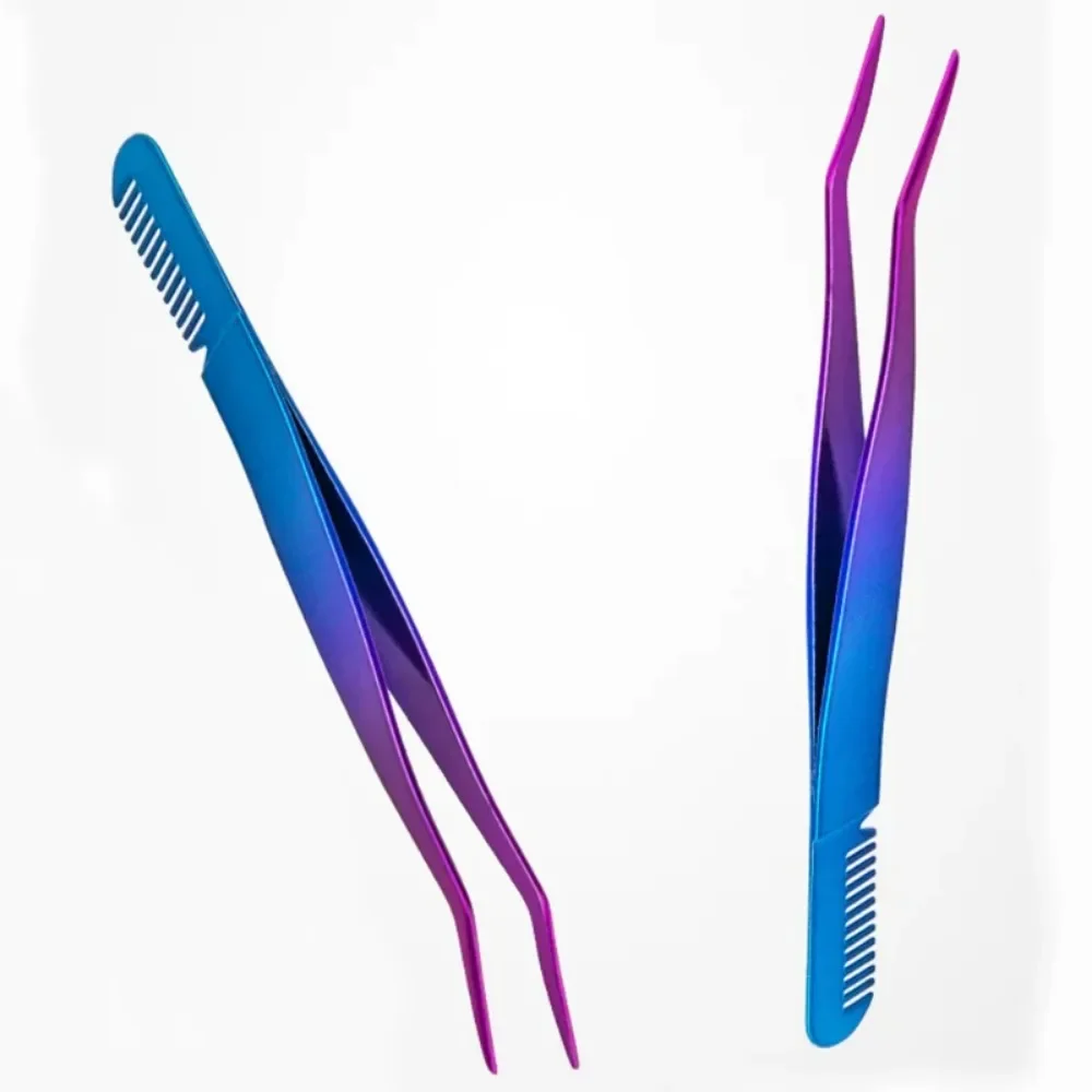 Eyelash Tweezers Lash Applicator Extension Supplies Makeup Tools Stainless Steel Eyebrow Eyelash Extension Tweezers Lash Tweezer