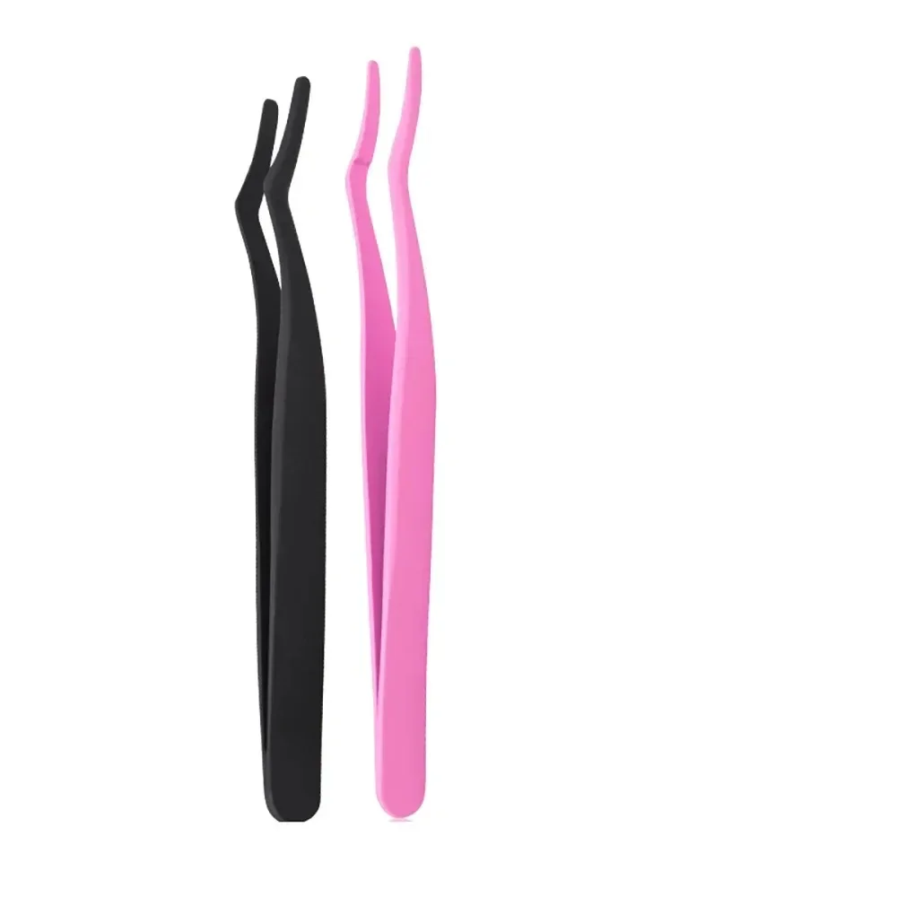 Eyelash Tweezers Lash Applicator Extension Supplies Makeup Tools Stainless Steel Eyebrow Eyelash Extension Tweezers Lash Tweezer