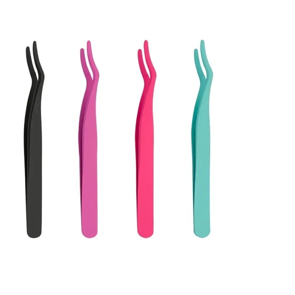 Eyelash Tweezers Lash Applicator Extension Supplies Makeup Tools Stainless Steel Eyebrow Eyelash Extension Tweezers Lash Tweezer