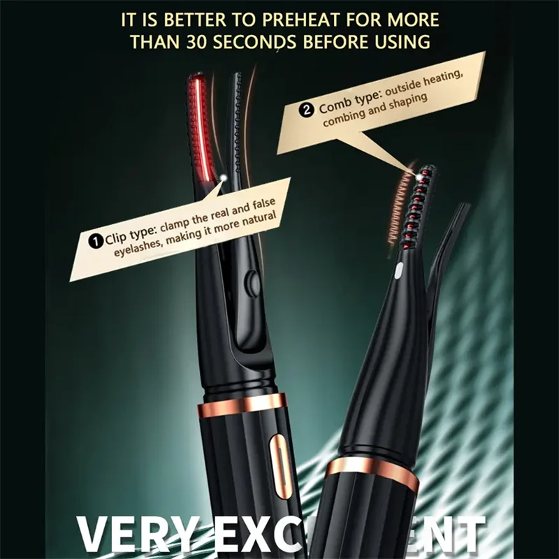New Electric Eyelash Curler, Electric Perm, Long-Lasting Styling, Portable Electric Heating, No Damage to Eyelash Curling Artifact