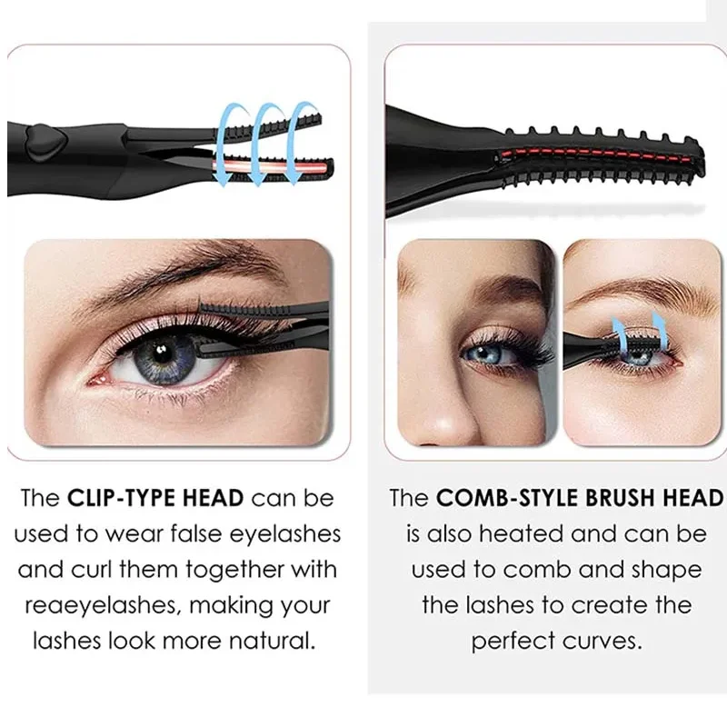New Electric Eyelash Curler, Electric Perm, Long-Lasting Styling, Portable Electric Heating, No Damage to Eyelash Curling Artifact
