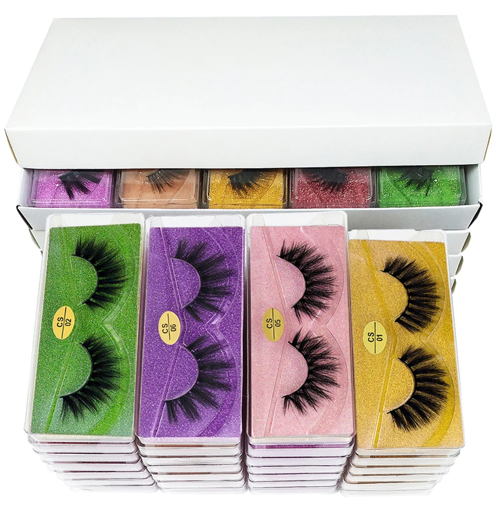 Lashes Bulk Wholesale 10/20/30/50/100 Pairs 3d Mink Lashes Natural False Eyelashes Thick Fake Eyelashes Makeup Fluffy False Lash