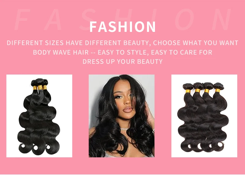 Body Wave Bundles Human Hair Brazilian Hair Weave Bundles 100% Natural Black Human Hair Extensions 1 3 4 PCS Bundles