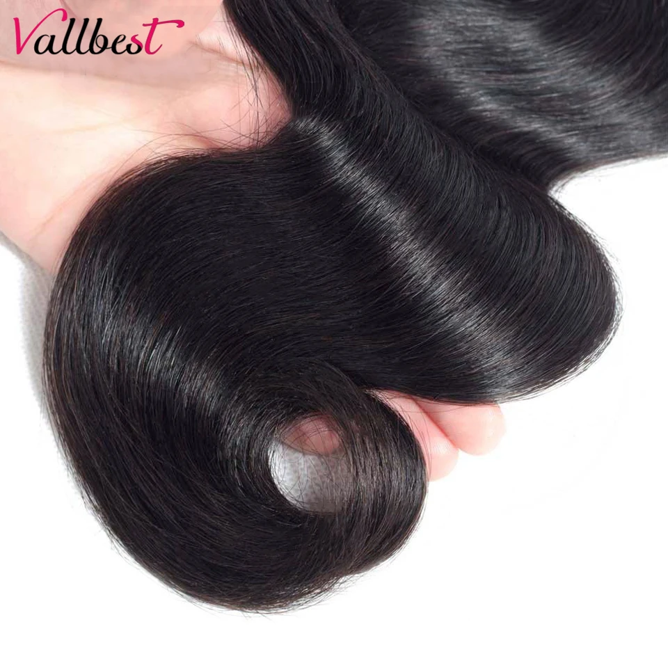 Vallbest Peruvian Body Wave Bundles Remy Wavy Human Hair Extensions 3 4 Bundles Deals 100% Body Wave Human Hair Bundles