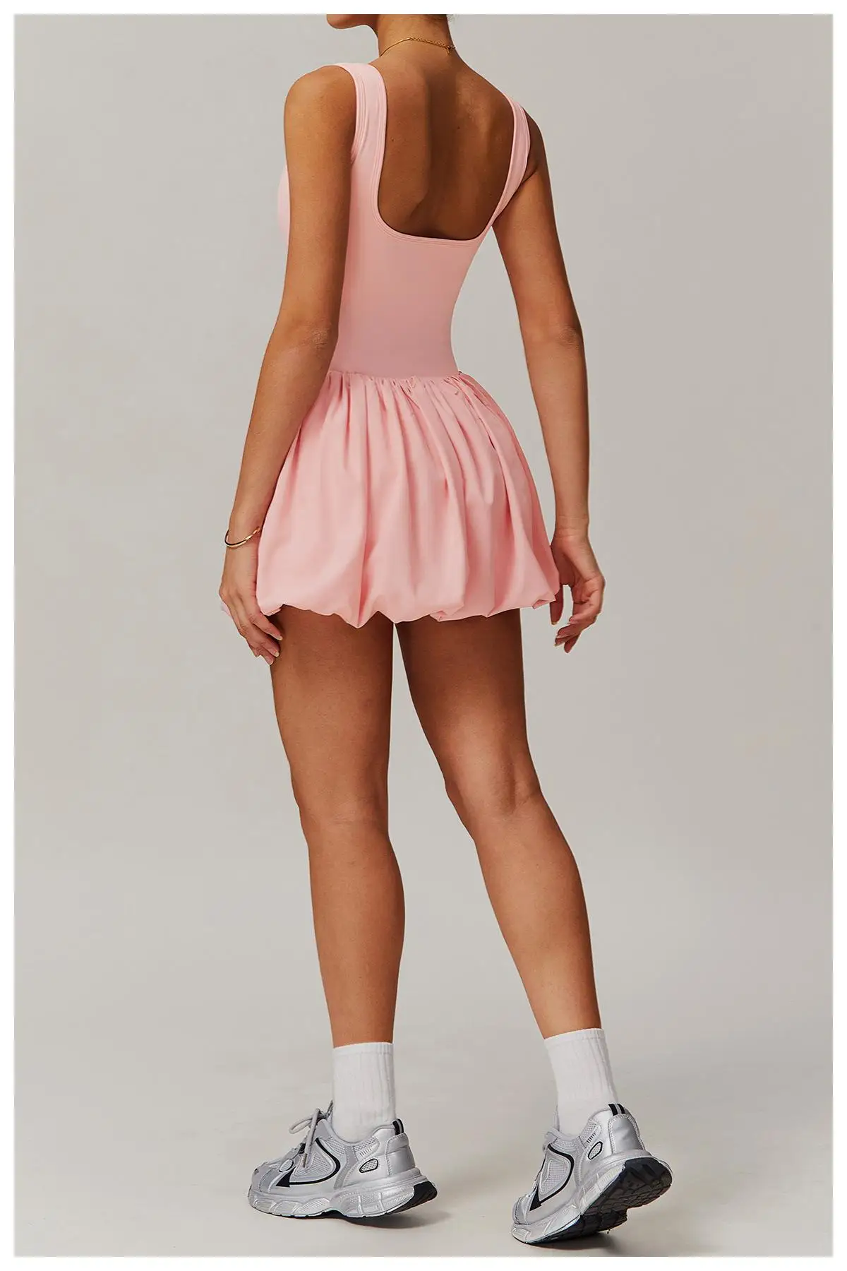 2025 Sports Women Bodysuits Dress Short Skirt One Piece Tennis Fitness Sportswear Running Suit Golf Tennis Dress Workout Clothes