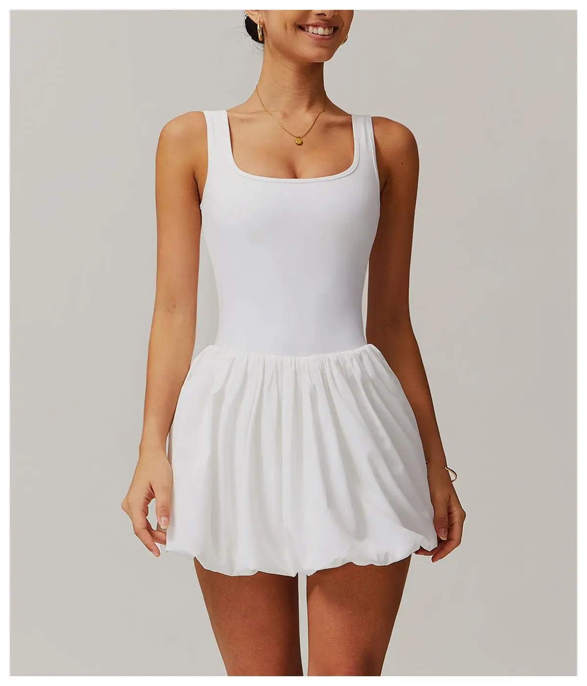 2025 Sports Women Bodysuits Dress Short Skirt One Piece Tennis Fitness Sportswear Running Suit Golf Tennis Dress Workout Clothes