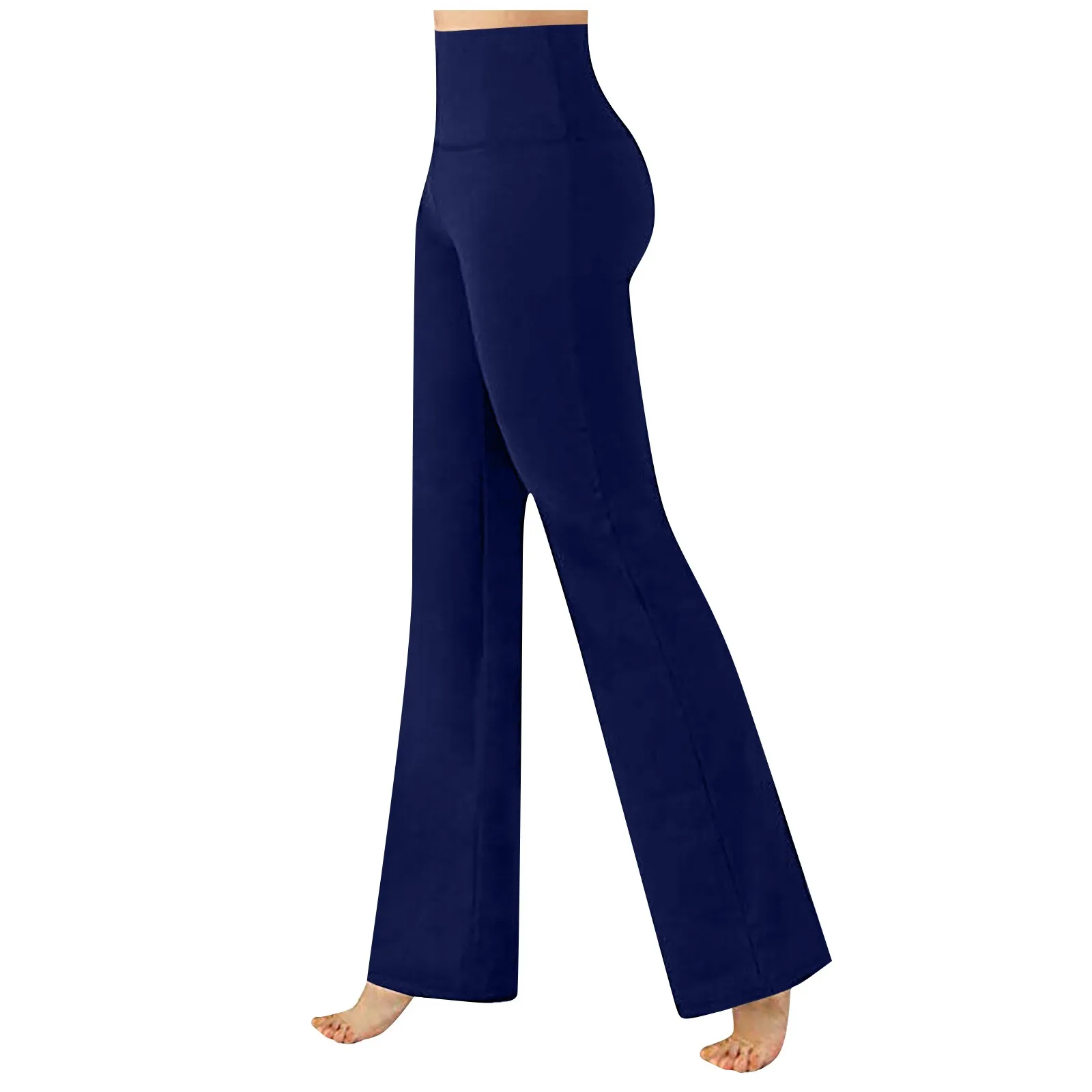 Pantalones Women'S Trousers Loose Fitting Sexy Wide Leg Casual Pants Stretchy Solid Color Sports Yoga Breathable Pants 2024
