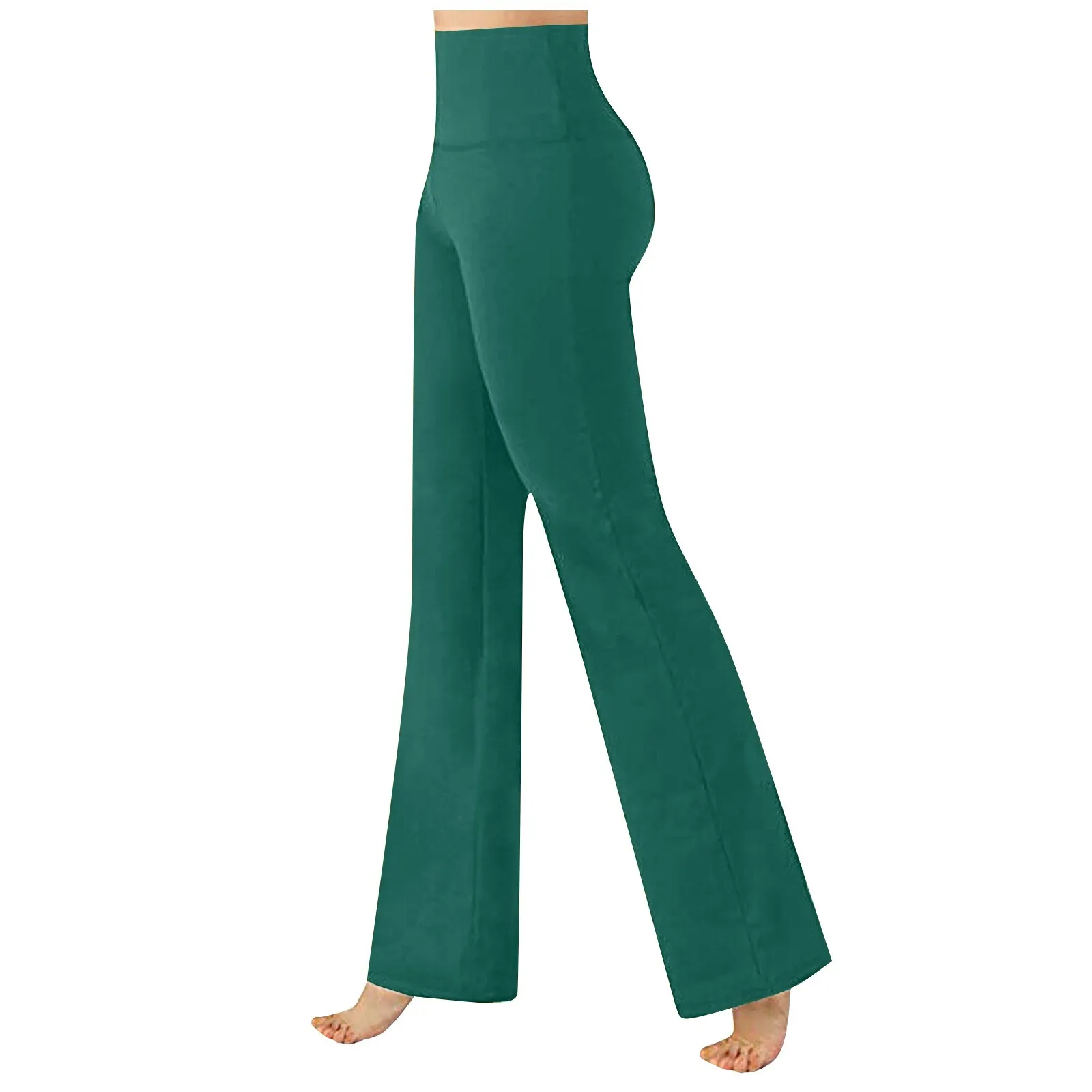 Pantalones Women'S Trousers Loose Fitting Sexy Wide Leg Casual Pants Stretchy Solid Color Sports Yoga Breathable Pants 2024