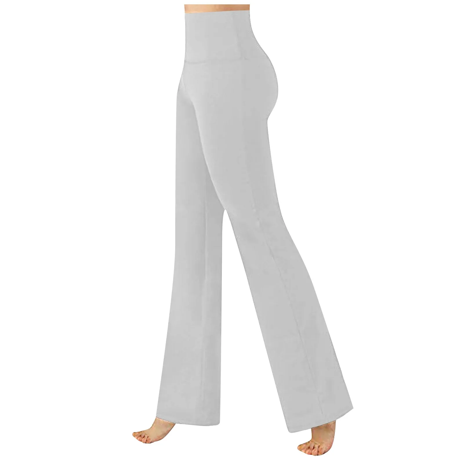 Pantalones Women'S Trousers Loose Fitting Sexy Wide Leg Casual Pants Stretchy Solid Color Sports Yoga Breathable Pants 2024