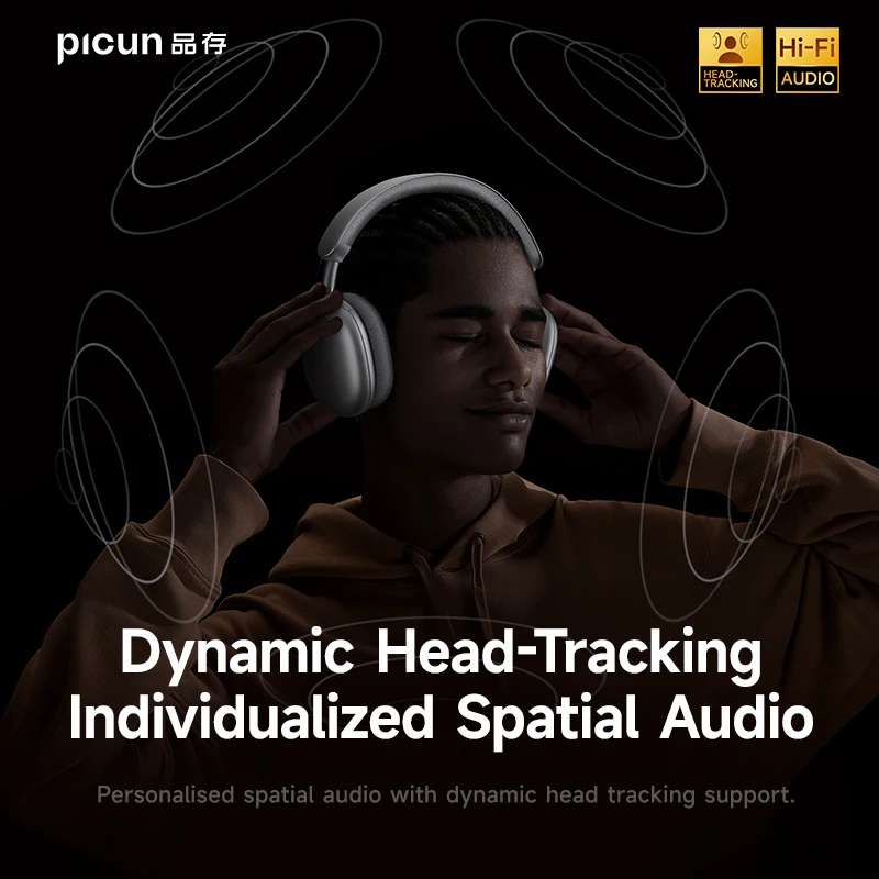 Picun F8 Pro ANC Wireless Headphones—3D Audio, HIFI Power - Image 5