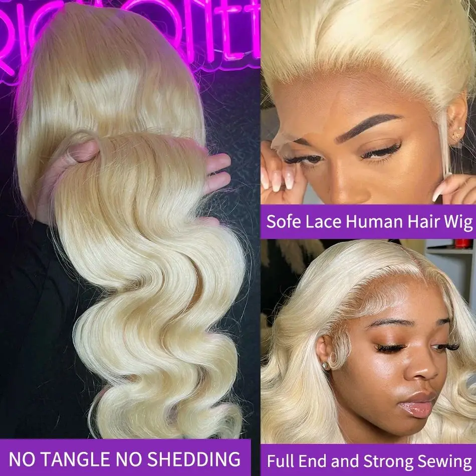 Luxurious 613 HD Lace Frontal Wig—30 Inch Body Wave Blonde Perfection - Image 4