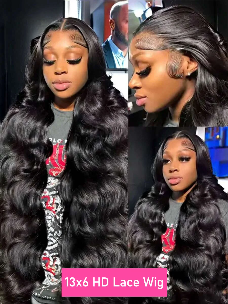 30 40 Inch Body Wave Wigs 13x6 Hd Lace Frontal Wig Brazilian Human Hair Lace Front Wig Pre Plucked Human Hair Wigs For Women