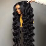 30–40 Inch Body Wave HD Lace Frontal Wig—Brazilian Human Hair