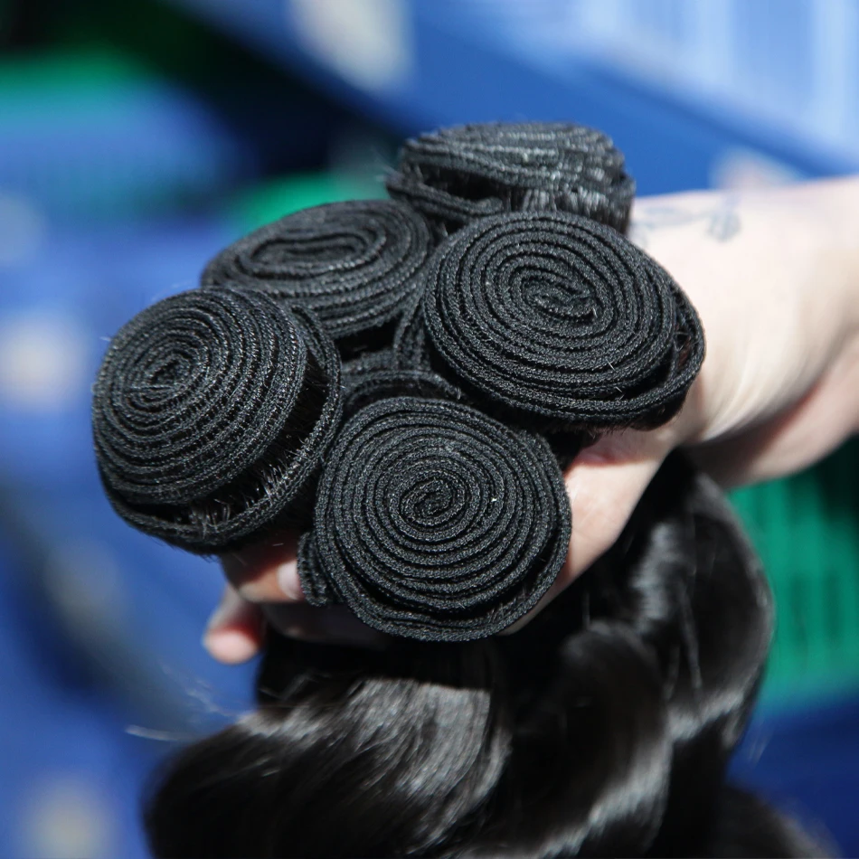 Wigirl Loose Wave Bundles 100% Human Hair Raw Virgin Unprocessed Extensions 2 3 4 Loose Deep Wave Bundles Double Weft Wholesale