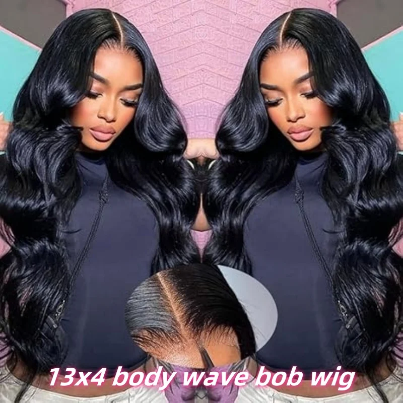 5x5 Body wave Bob wig Glueless human hair wigs 13x6 HD Lace wigs human hair 220 density 18 inch human hair wigs for women