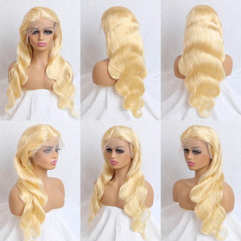 360 Lace Frontal Blonde Body Wave Human Hair Wig - Image 5